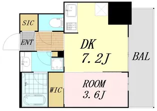 ルフォンプログレ堺筋本町タワーレジデンス【3階】の間取り