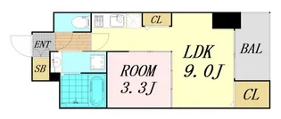 大阪府大阪市西区立売堀1丁目【マンション】の間取り