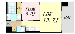 プレジオ三国ASIAN【2階】の間取り