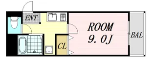 ピエ・タ・テール梅田西【4階】の間取り