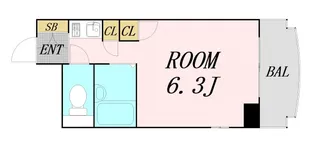 ロマネスク姫島【3階】の間取り