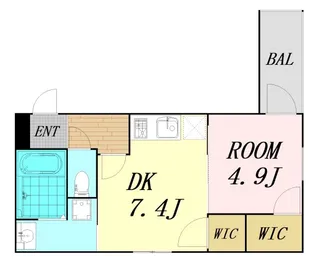 フジパレス福島Ⅰ番館【2階】の間取り