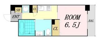 CITY SPIRE靭公園【11階】の間取り