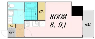 大阪府大阪市中央区松屋町【マンション】の間取り