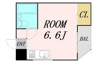 パラレル京橋【2階】の間取り