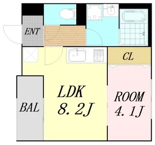 HARU都島FRONT【3階】の間取り