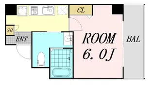 ウイングビュー野江【2階】の間取り