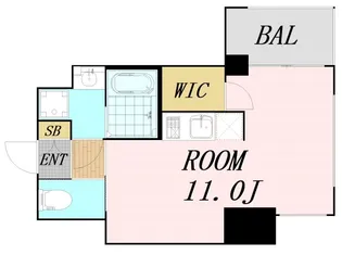 ドゥーエ南堀江【8階】の間取り
