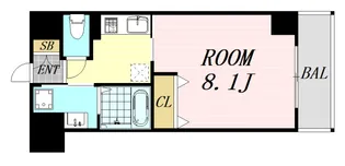 インベスト北梅田【2階】の間取り