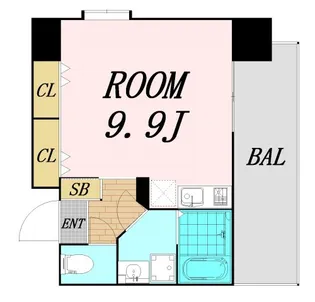 アスリート本町リバーウエスト【11階】の間取り