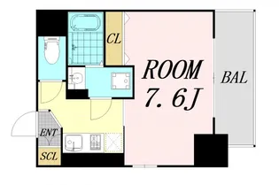 エスリード大阪城アクシス【12階】の間取り