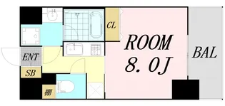 グランディール大今里【5階】の間取り