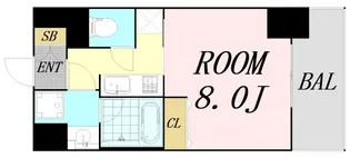 グランディール大今里【5階】の間取り