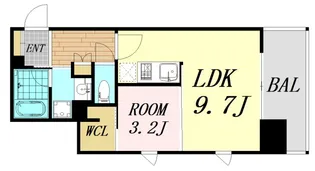 シーズンフラッツ梅田EAST【4階】の間取り