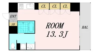 アーデンタワー南堀江【9階】の間取り