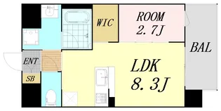 Live Flat塚本新北野【8階】の間取り