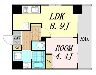 CREST TAPP 新大阪【9階】の間取り