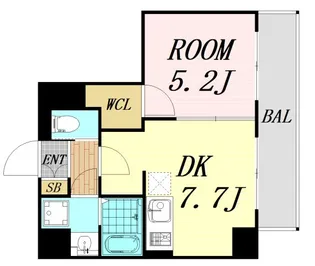 CREST TAPP 新大阪【8階】の間取り