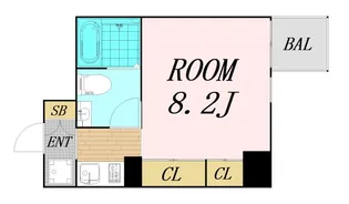 メゾン夕陽ヶ丘【8階】の間取り