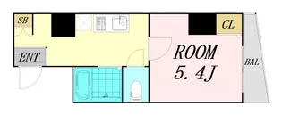 U-ro玉造【6階】の間取り