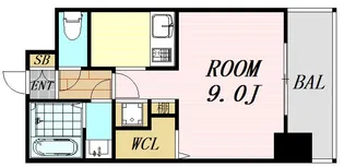 ツバサ西梅田グロリエ【3階】の間取り