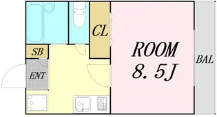 メゾンドユウB棟【2階】の間取り