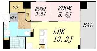MAISON COULEUR UESHIO【9階】の間取り