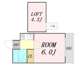 桜リバーテラス【2階】の間取り