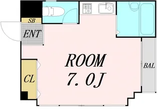 フォーシーズン関大前【2階】の間取り