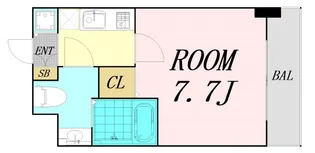 大阪府大阪市浪速区日本橋3丁目【マンション】の間取り