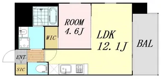 プレジオ天神橋ASIAN【10階】の間取り