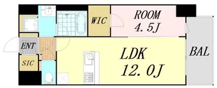 スプランディッド新大阪VI【4階】の間取り