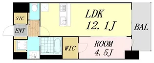 スプランディッド新大阪VII【8階】の間取り
