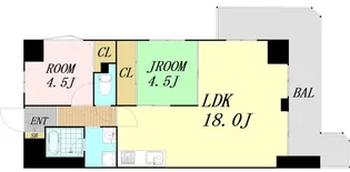 大阪府大阪市都島区中野町4丁目【マンション】の間取り