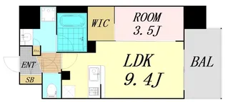 シーズンフラッツ福島【7階】の間取り