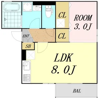 サニーコート【1階】の間取り