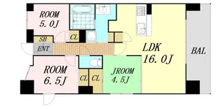 大阪府大阪市浪速区稲荷2丁目【マンション】の間取り