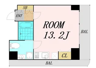 アーバンスタイル心斎橋【5階】の間取り