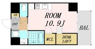 ドルチェヴィータ新大阪【7階】の間取り