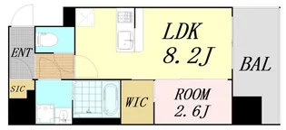 大阪府大阪市北区松ケ枝町【マンション】の間取り