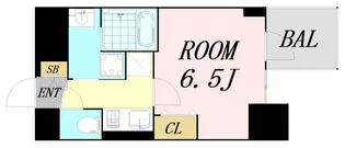 コンフォリア・リヴ南森町Ⅱ【2階】の間取り