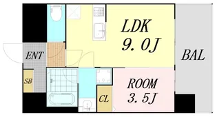 エル・セレーノ新大阪北【8階】の間取り