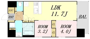 スプランディッド新大阪VII【5階】の間取り
