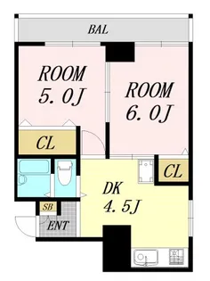サンビラ大手前【8階】の間取り