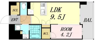 STANDZ新大阪【7階】の間取り