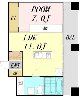 ラクメンビル【10階】の間取り