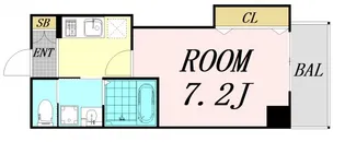 オリエンタル江坂【4階】の間取り