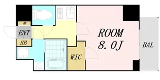 SPコート大阪城東【8階】の間取り