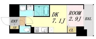アーバネックス天満橋Front【12階】の間取り