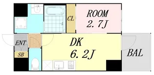 セレニテ新大阪グランデ ミリュー【5階】の間取り